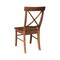 International Concepts Set of Two X-Back Chair, with Solid Wood Seat, Distressed Oak C42-613P - alternate 2